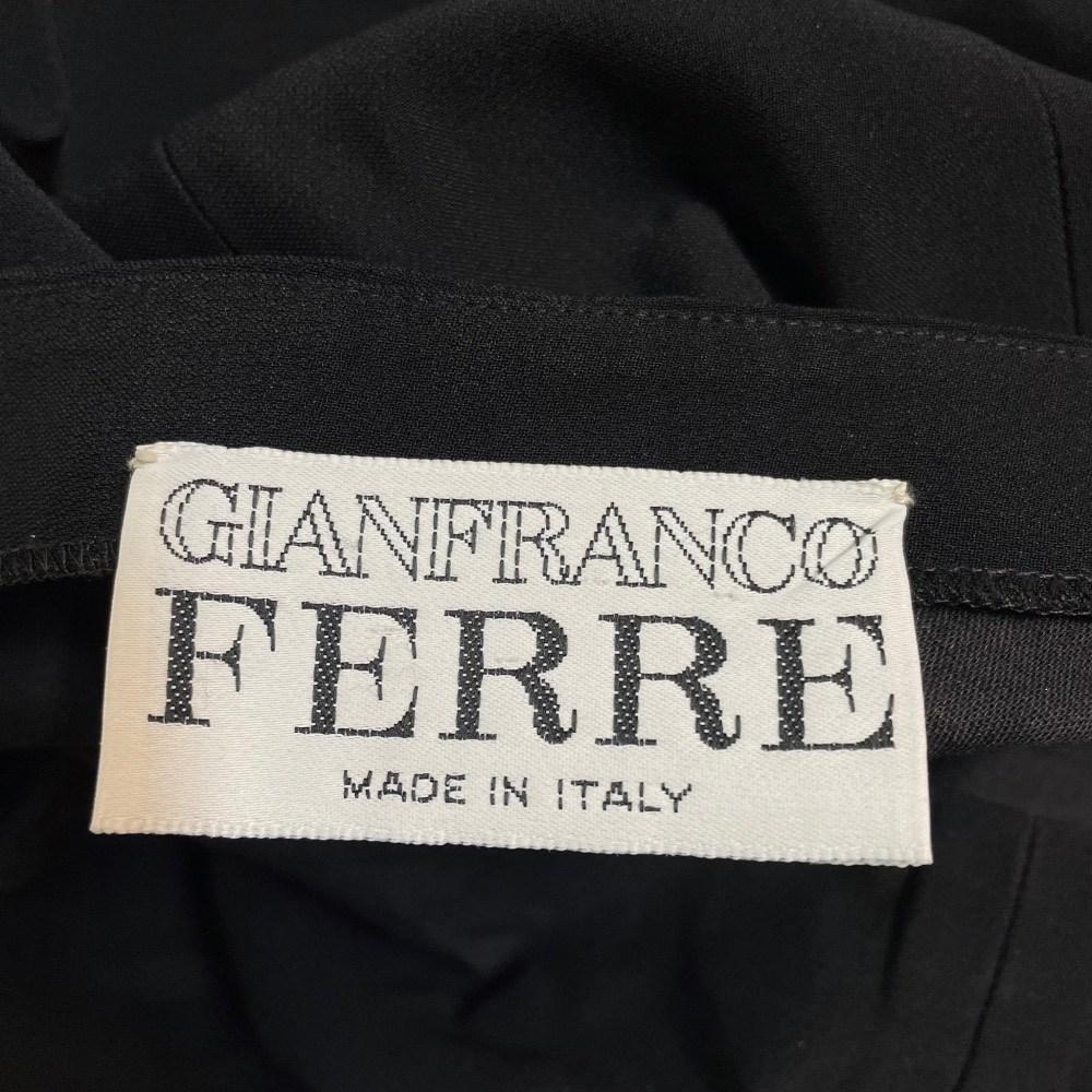 90s Gianfranco Ferré Vintage black cotton blend sleeveless top 2