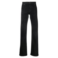 90s Gianfranco Ferrè Vintage black sequined denim jeans