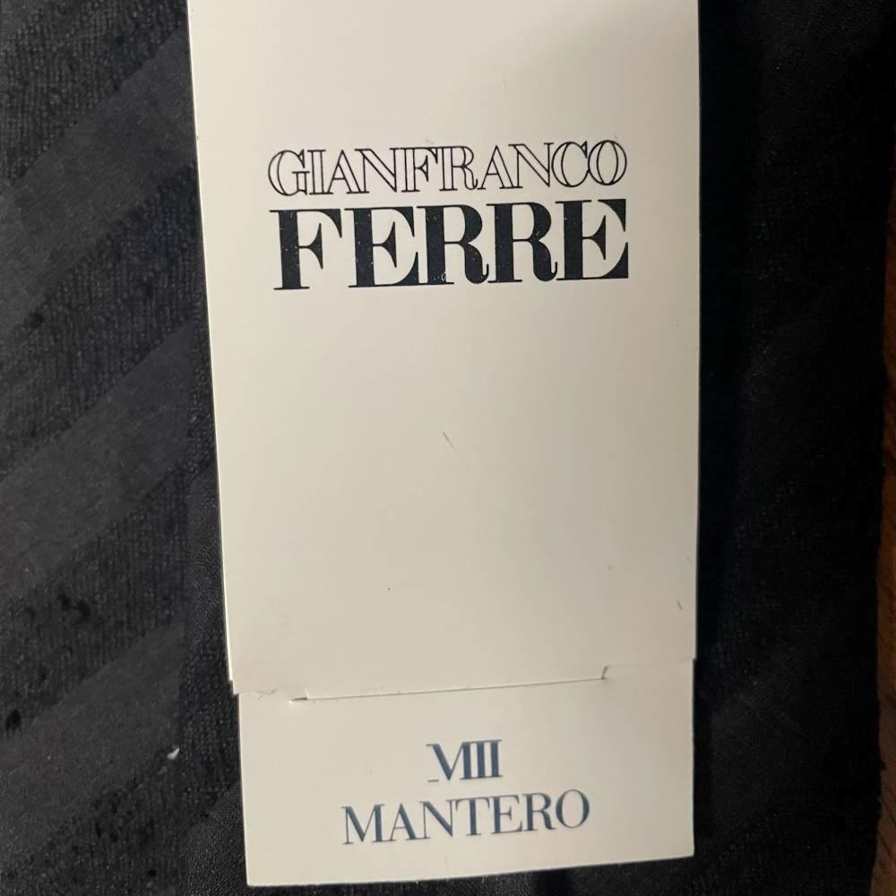 90s Gianfranco Ferré Vintage black striped silk tie For Sale 1