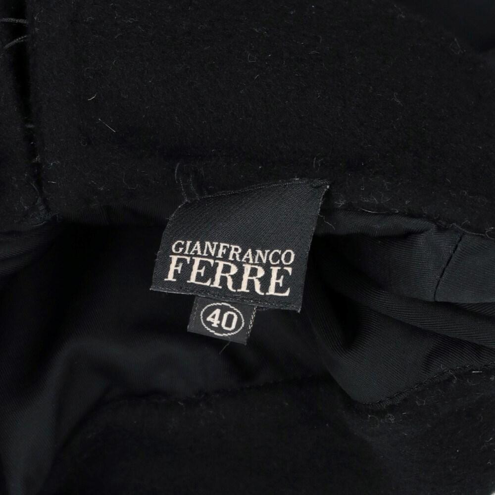 90s Gianfranco Ferré Vintage black wool dress 2