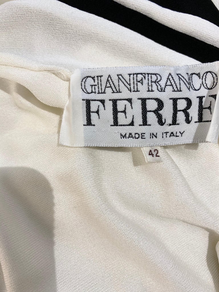 Gianfranco Ferré Monochrome Monogram Knit Top L