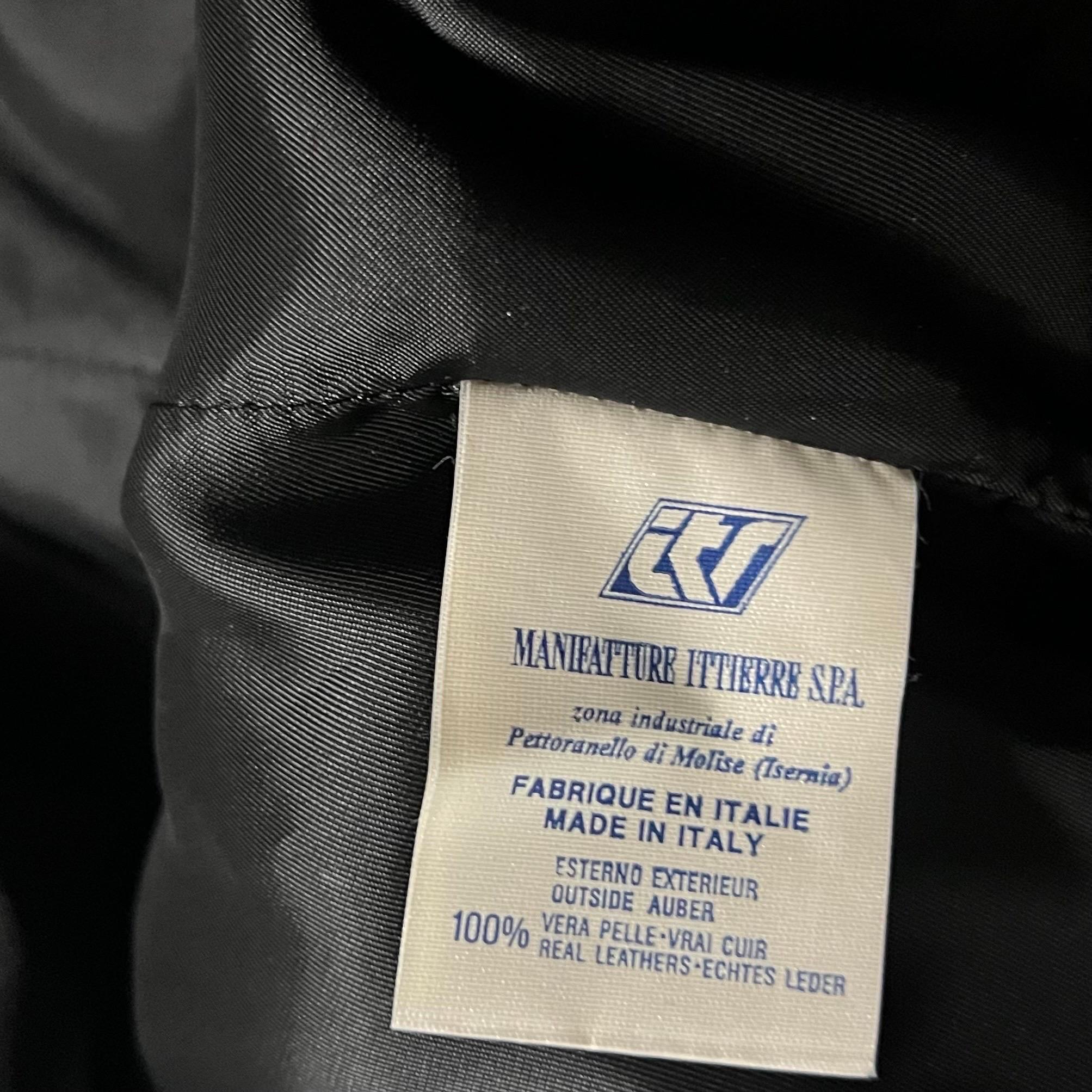 Gianni Versace Versus 90's Vintage Black Leather Safety Pin Jacket 10
