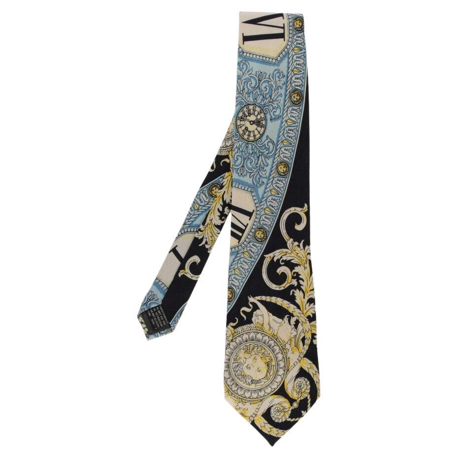 Cravate Large Vintage Pour Homme 9 Cm - Imprimé Marron Traditionnel, 100% Polyester, Longueur 145 Cm, Style Rétro