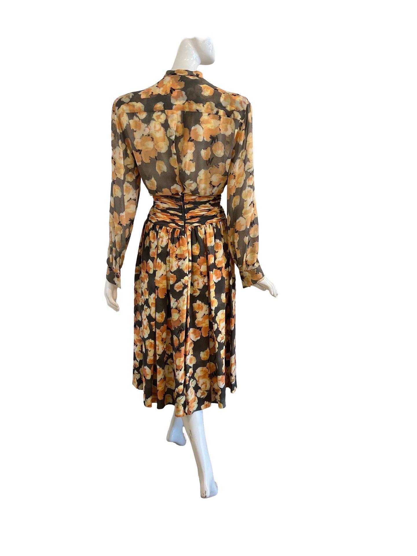 Women's 90s Giorgio Armani Floral Skirt Set For Sale