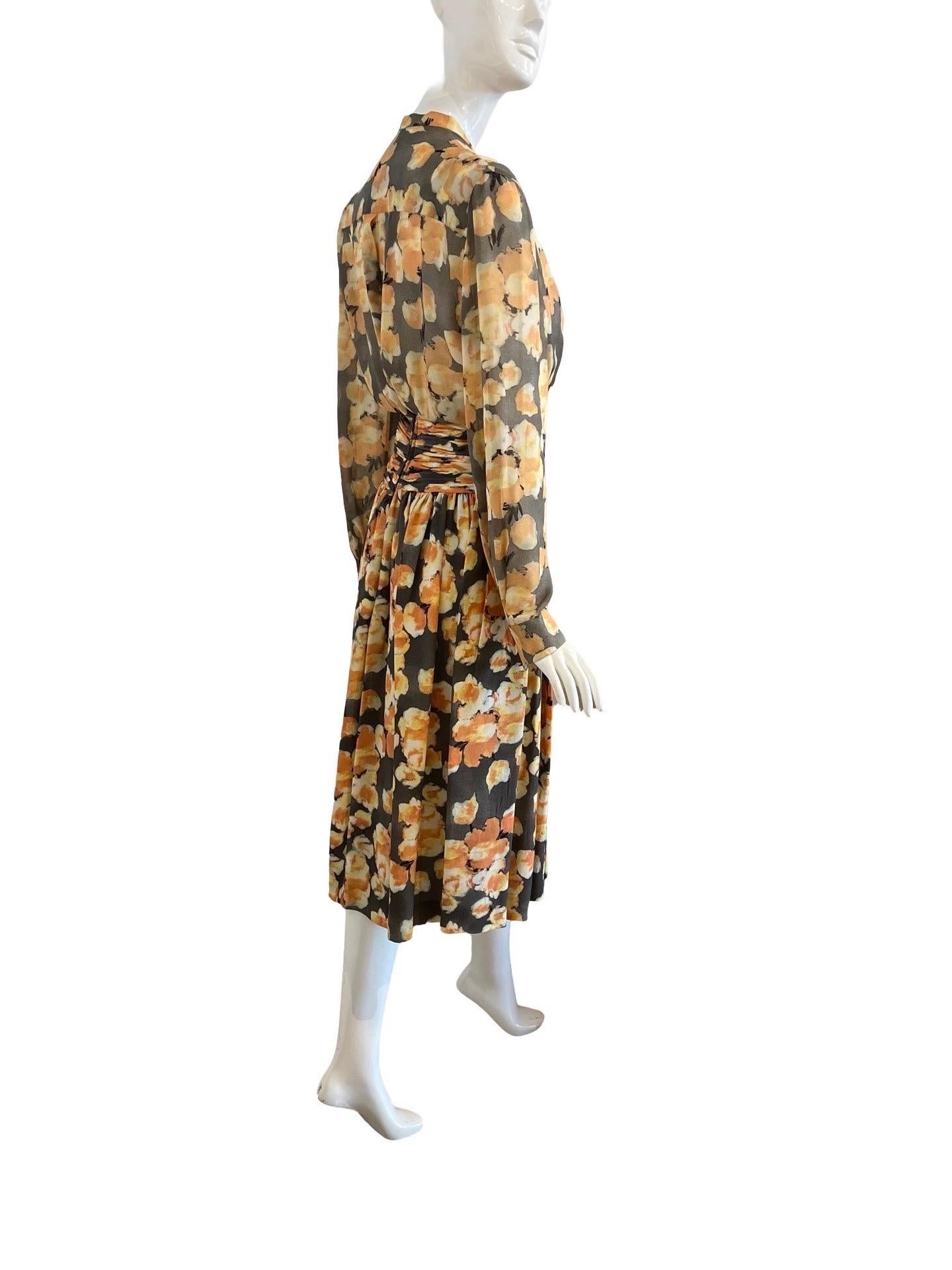 90s Giorgio Armani Floral Skirt Set For Sale 1