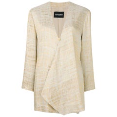 90s Giorgio Armani Textured Gold Jacket