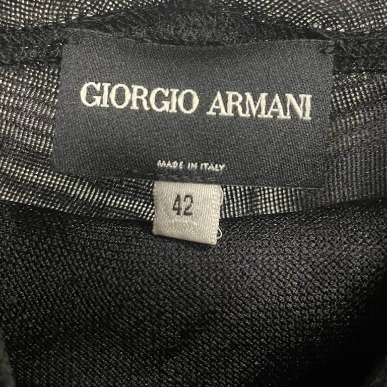 1990s Armani Sheer Navy Top