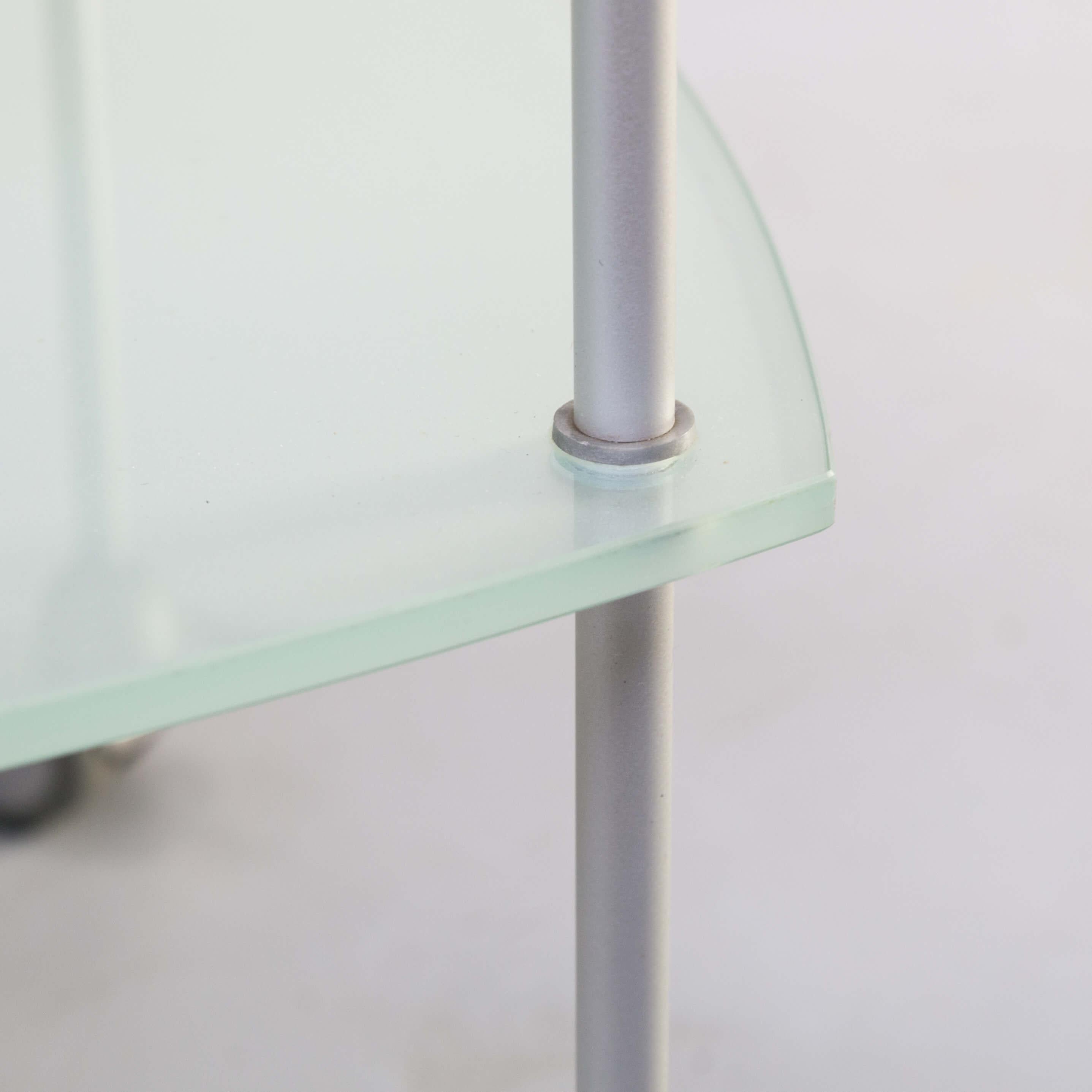 1990s Glass and Aluminium Trolley for Ligne Roset For Sale 3