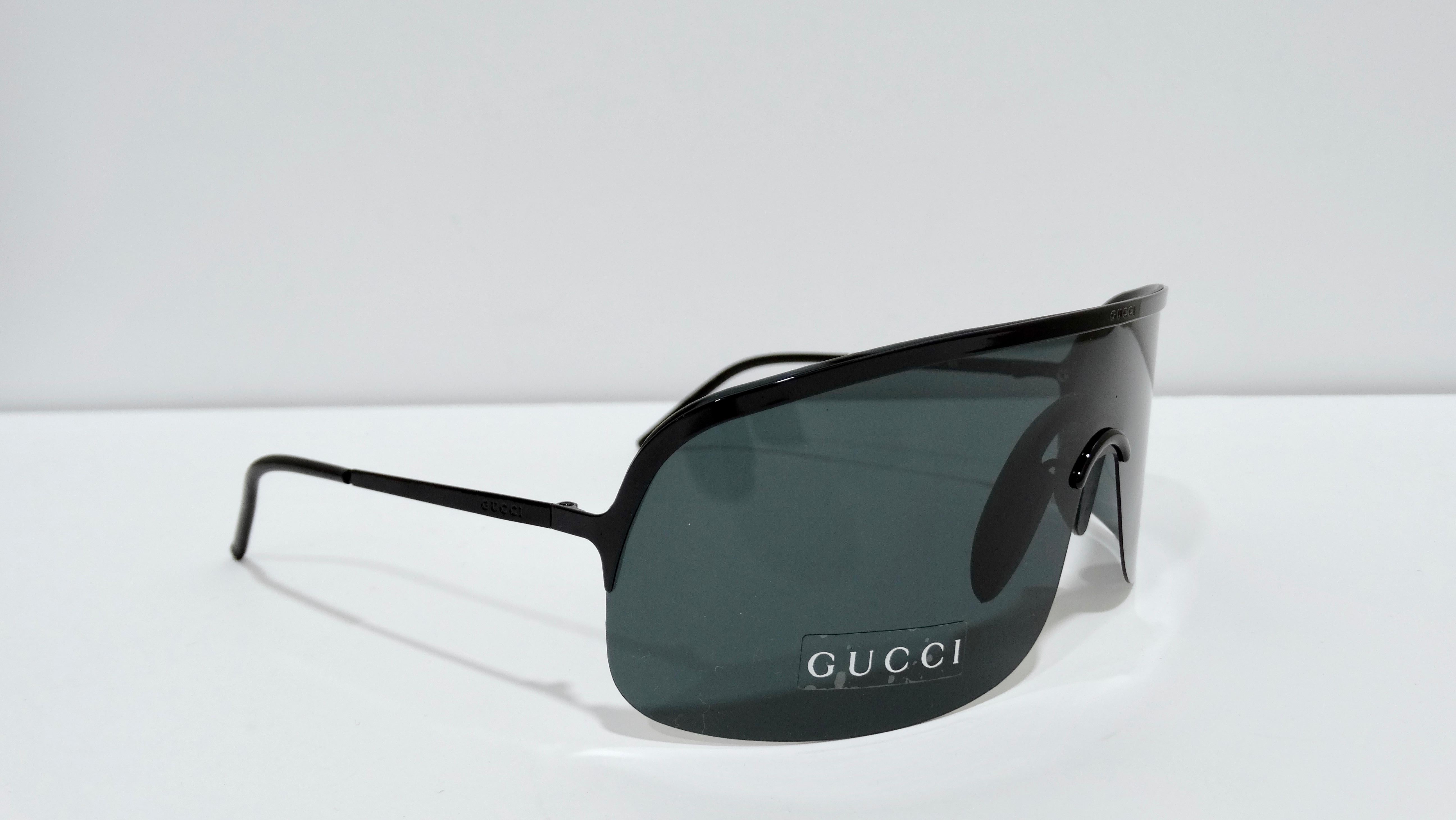 gucci shield glasses