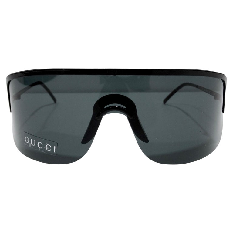 90's Gucci Shield Sunglasses at 1stDibs
