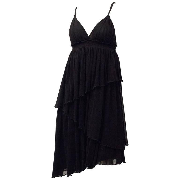 Vestido de sol de malla negra Jean Paul Gaultier de los 90 en Excelente estado para la venta en San Francisco, CA