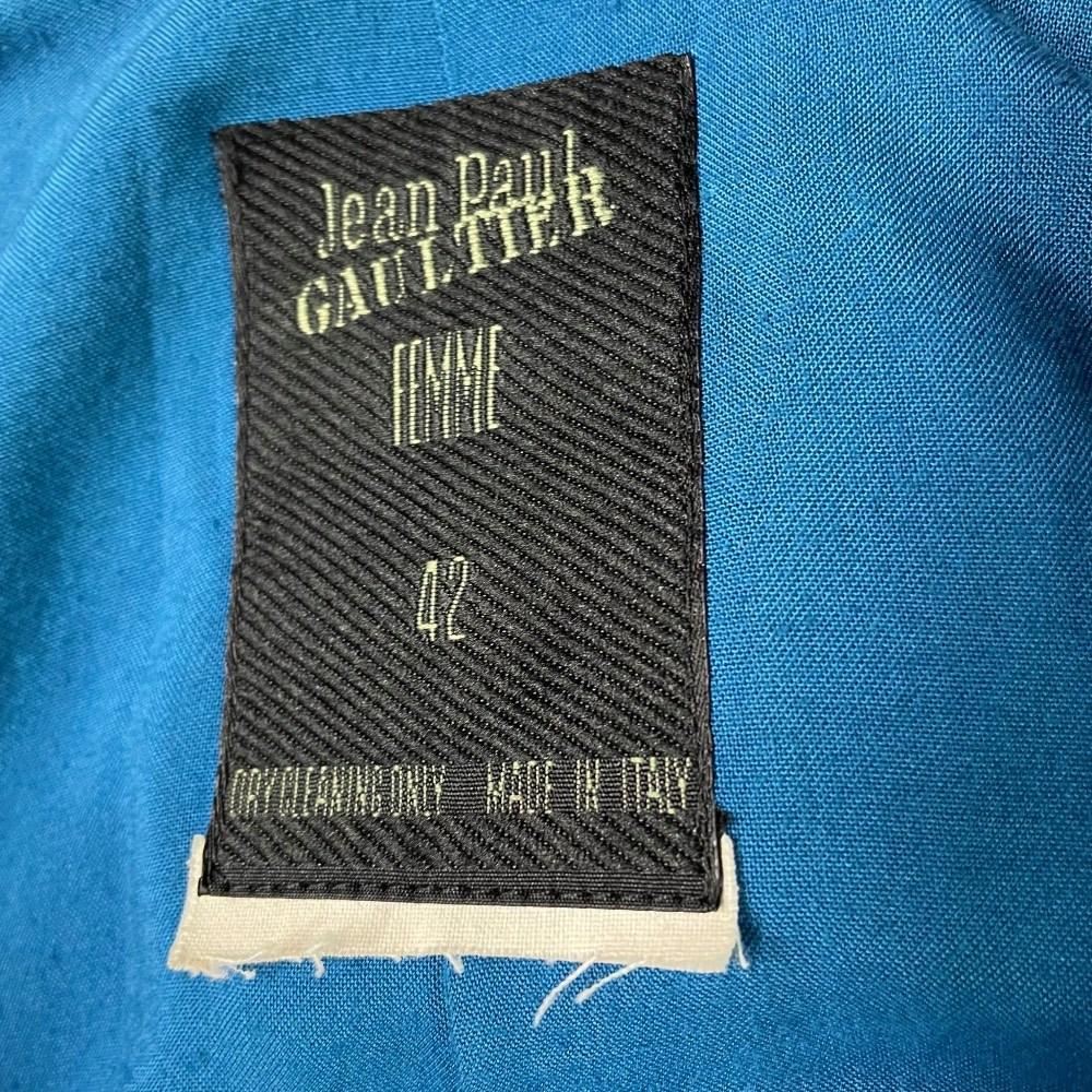 90s Jean Paul Gaultier Vintage black wool asymmetrical jacket 3