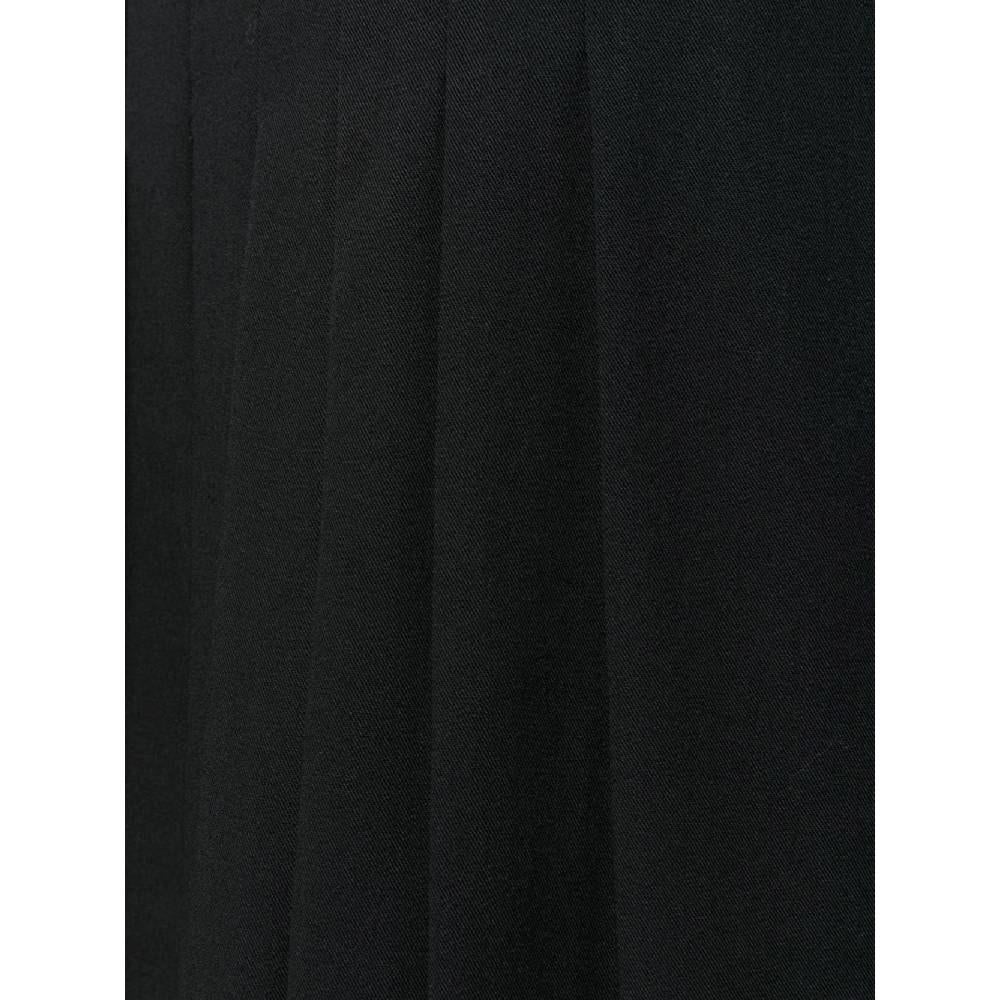 Women's 90s Jean Paul Gaultier Vintage black wool hight-waist A-line skirt