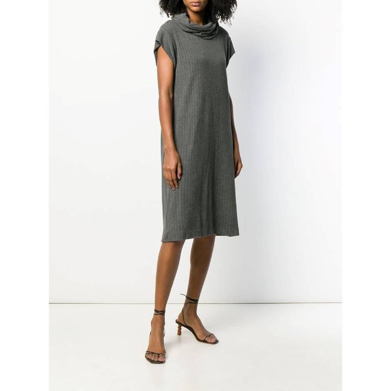Jean-Paul Gaultier Grey Button Shirt Dress