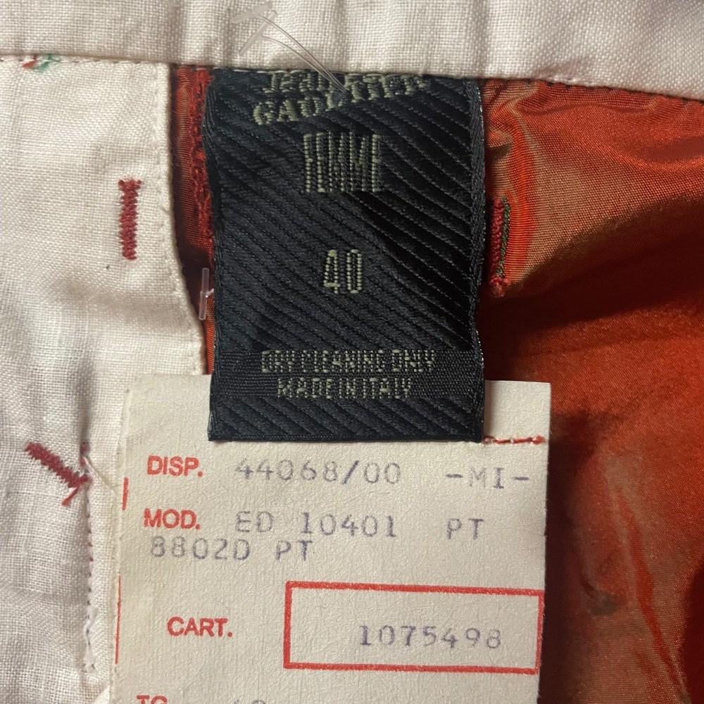 90s Jean Paul Gaultier Vintage orange silk bermuda shorts For Sale 2
