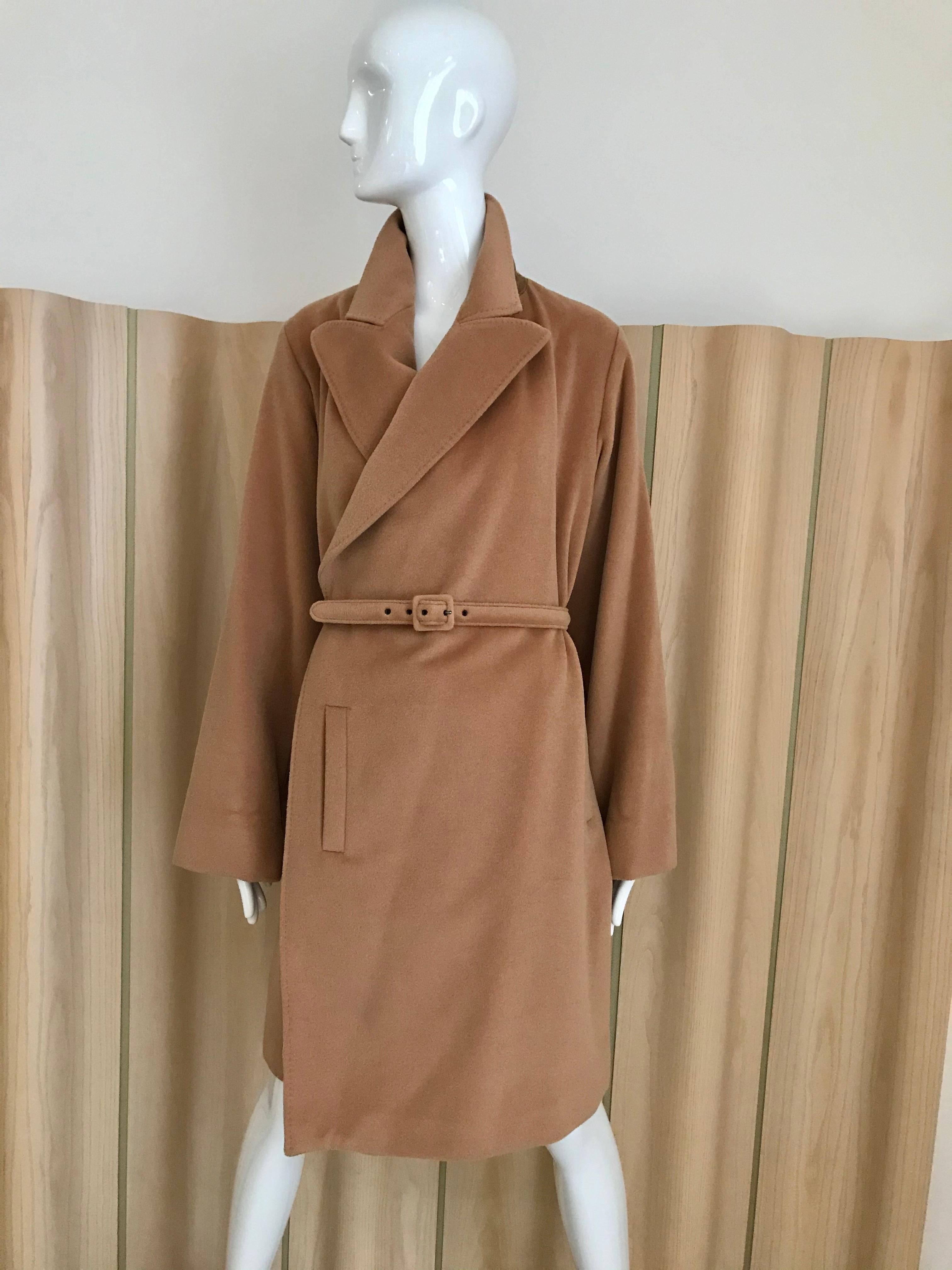 90s Jean Paul Gaultier Wrap Around Soft Cashmere Coat  For Sale 1