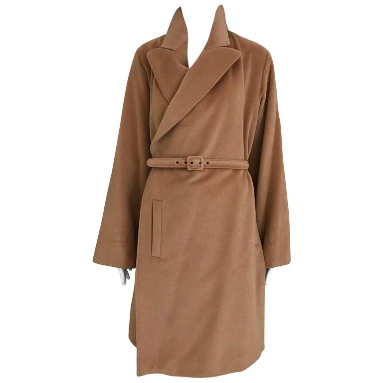 90s Jean Paul Gaultier Wrap Around Soft Cashmere Coat For Sale at 1stDibs