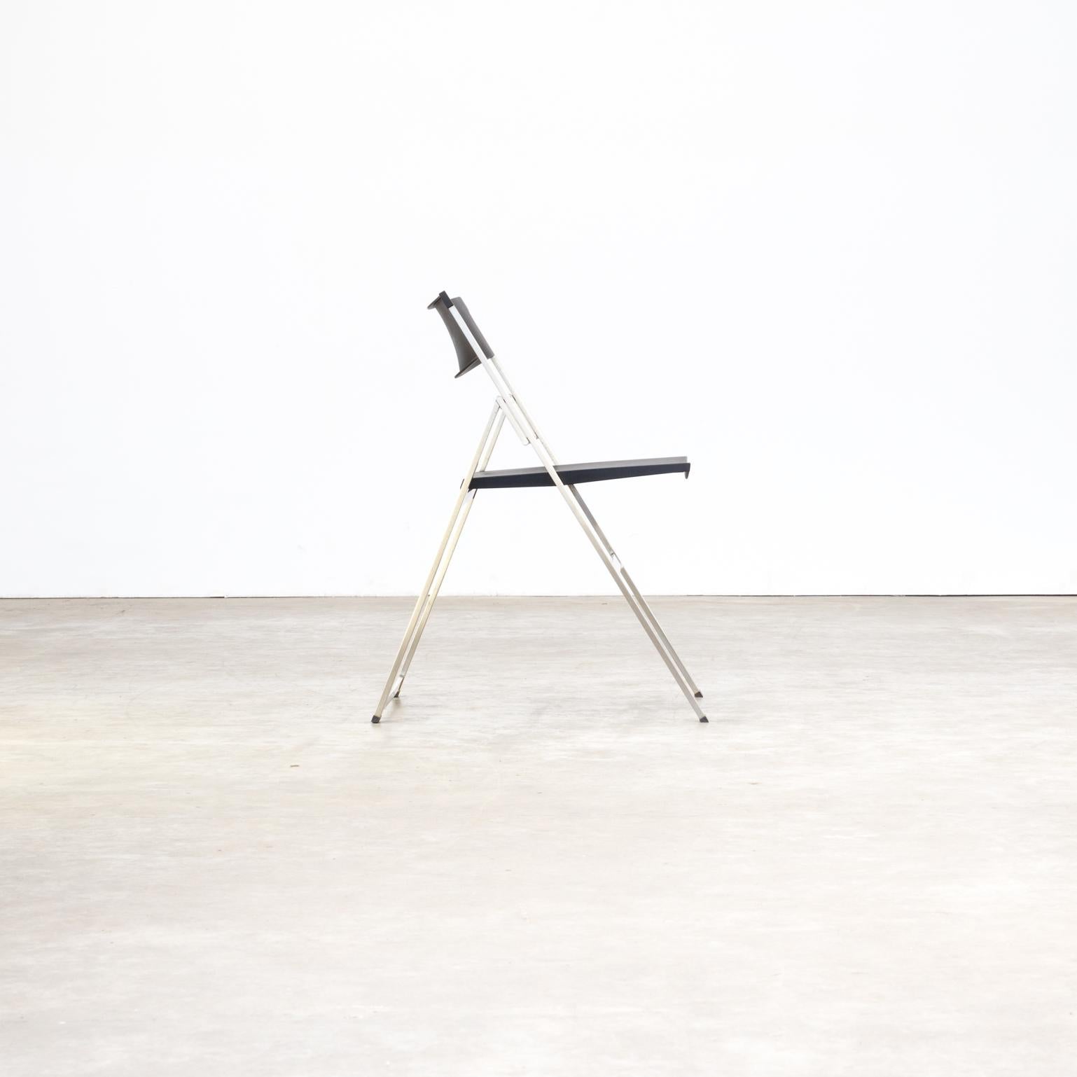 1990s, Justus Kolberg ‘P08’ Folding Chair for Tecno Set of 4 For Sale 1