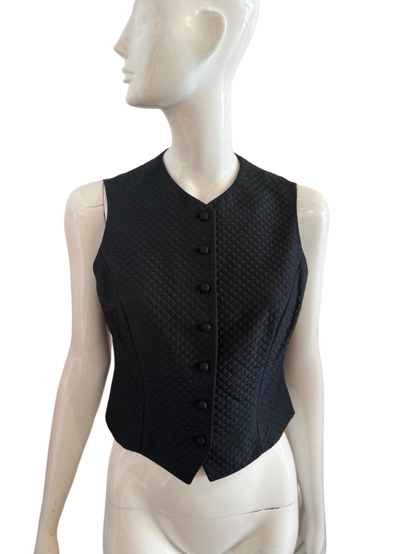 Women's or Men's 90s Kenzo Quilted Vest For Sale
