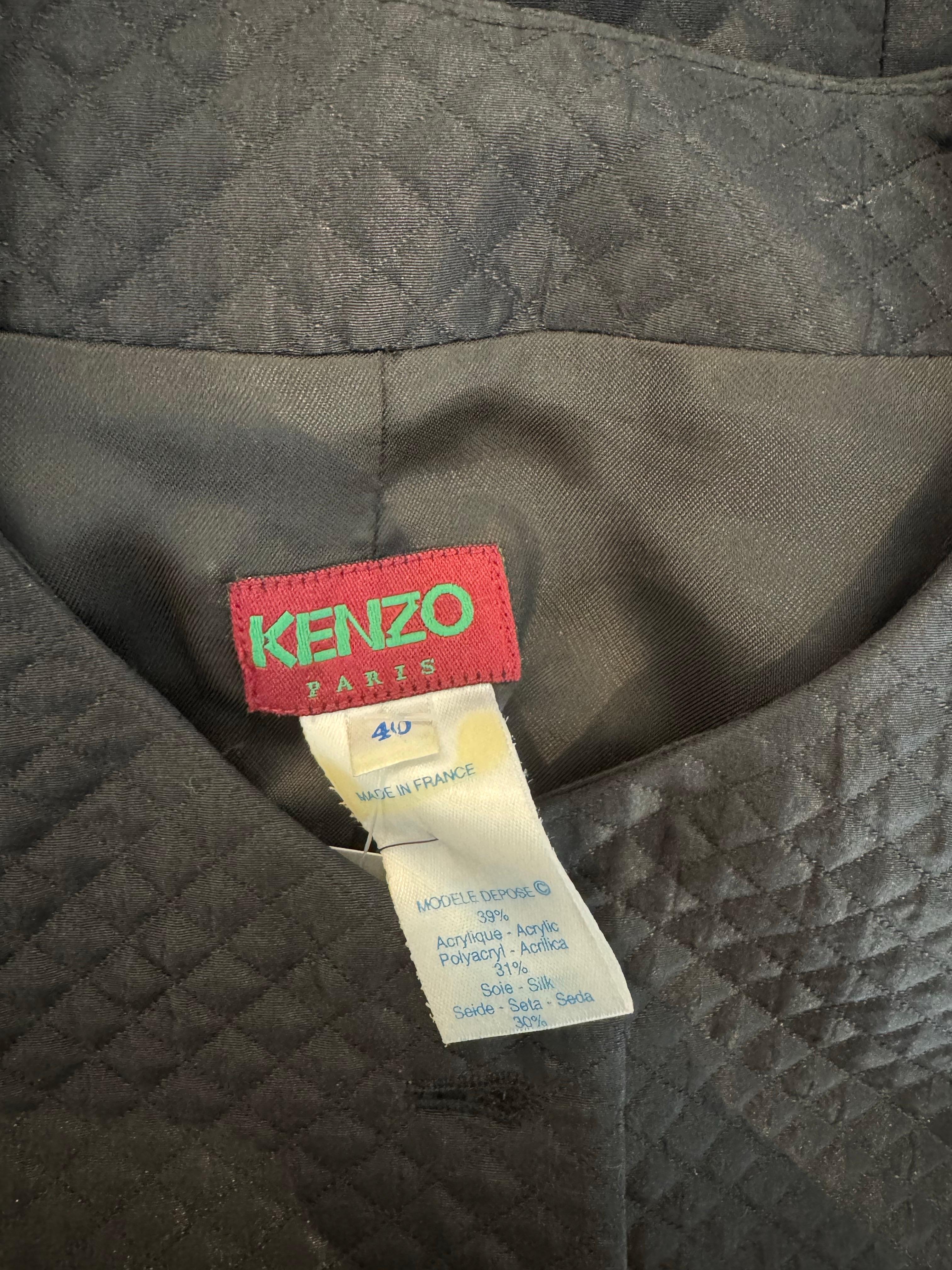 90s Kenzo Quilted Vest For Sale 1