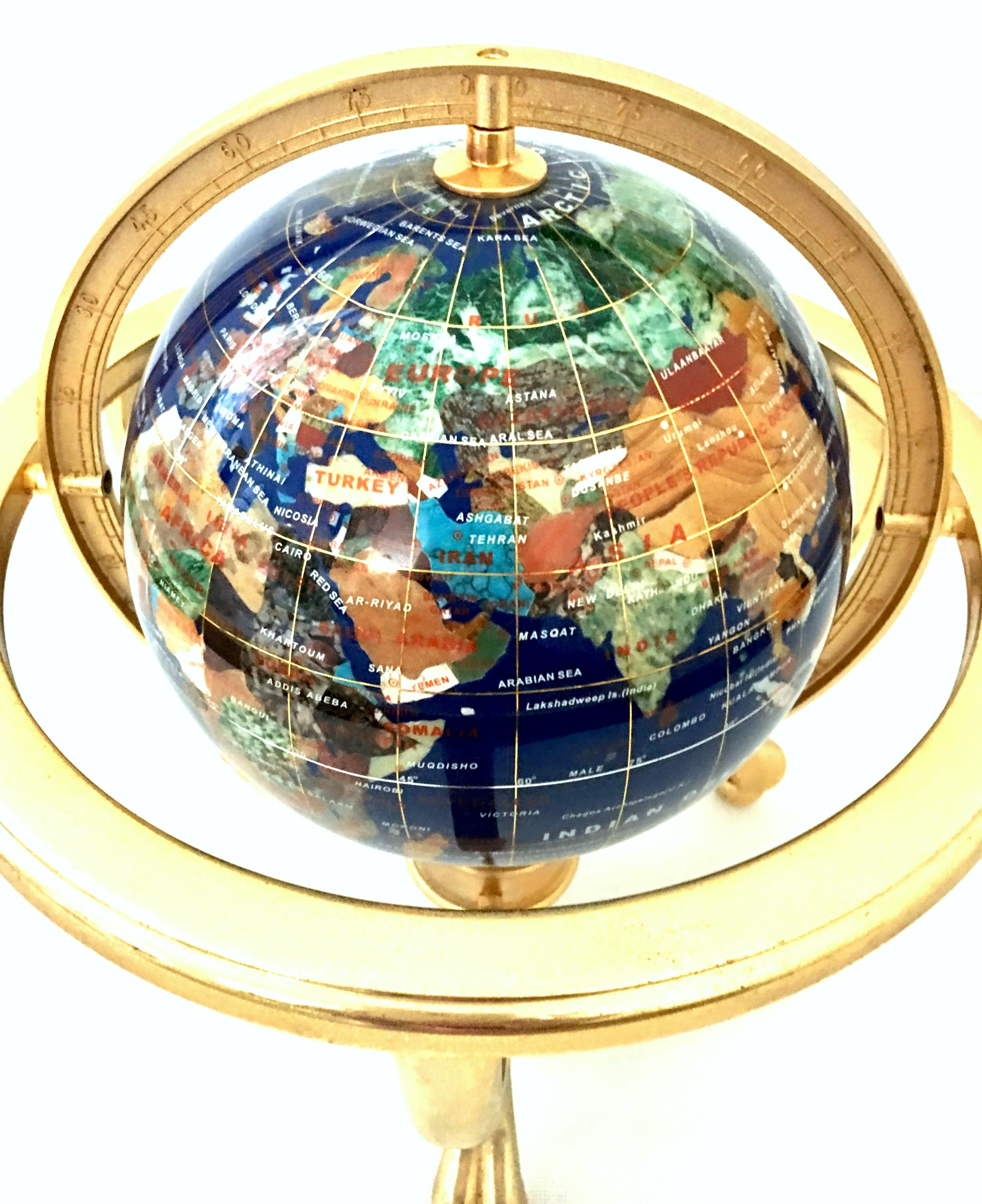 lapis gemstone globe