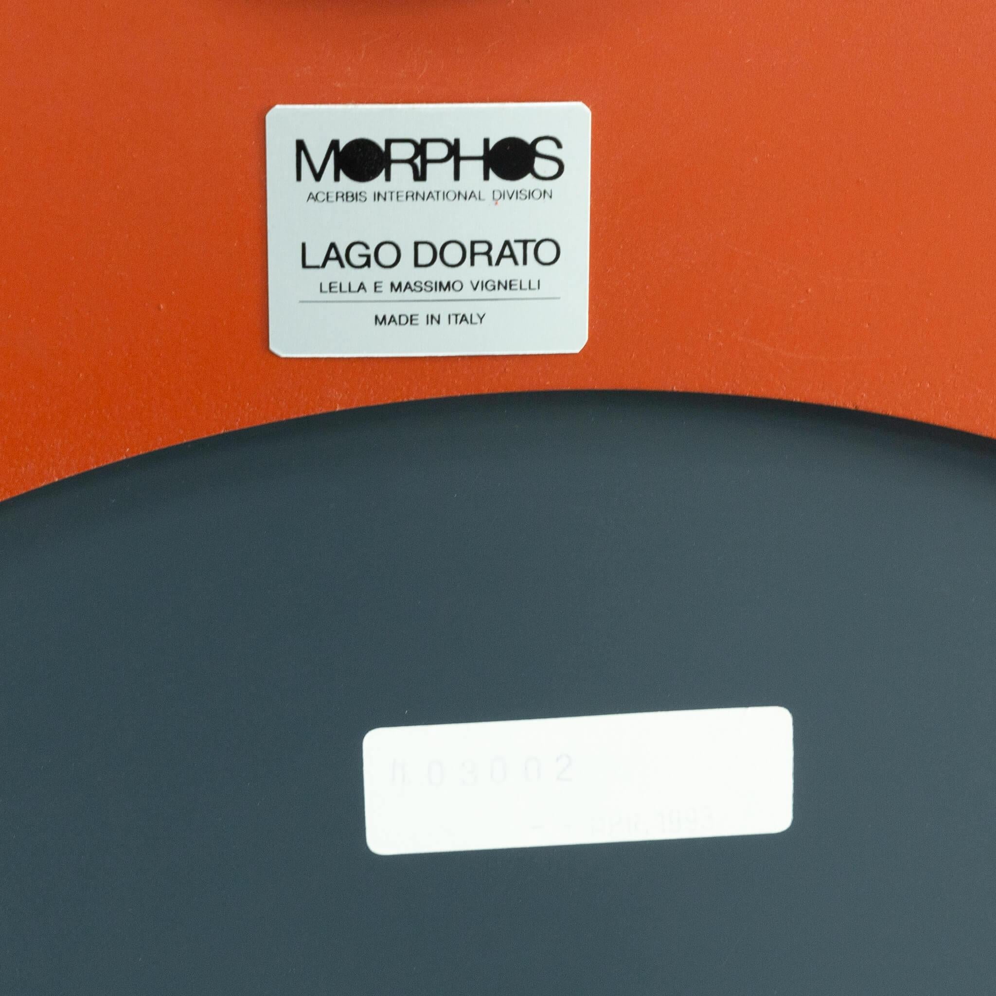 90s Lella and Massimo Vignelli ‘Lago Dorato’ mirror for Morphos For Sale 1