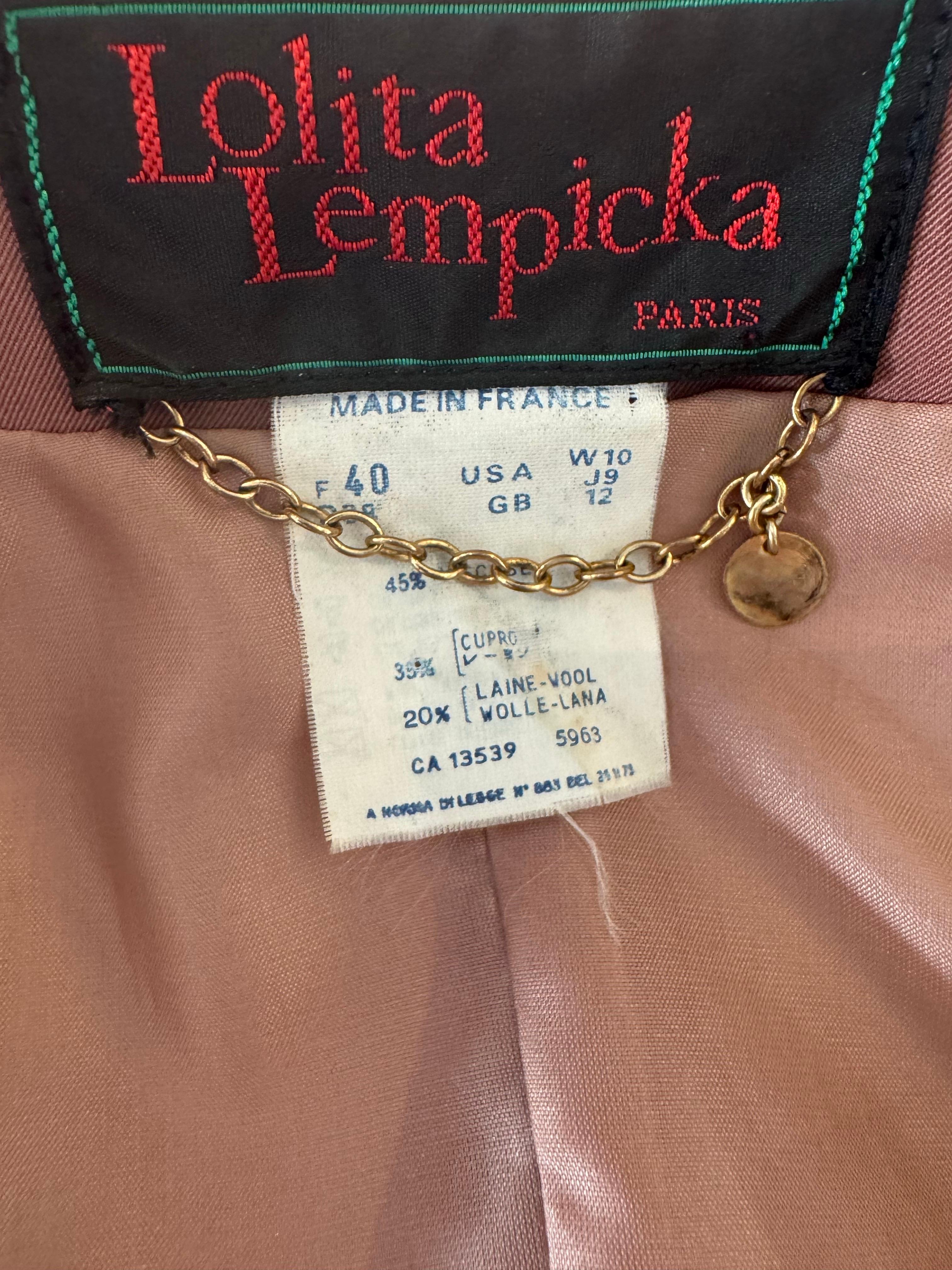 90s Lolita Lempicka Rose Button Jacket For Sale 3