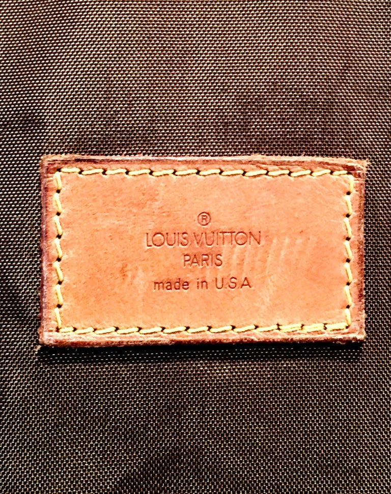 90'S Louis Vuitton Canvas and Leather "LV" Monogram Hanging Travel