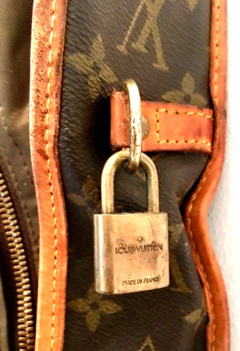 90'S Louis Vuitton Canvas and Leather "LV" Monogram Hanging Travel