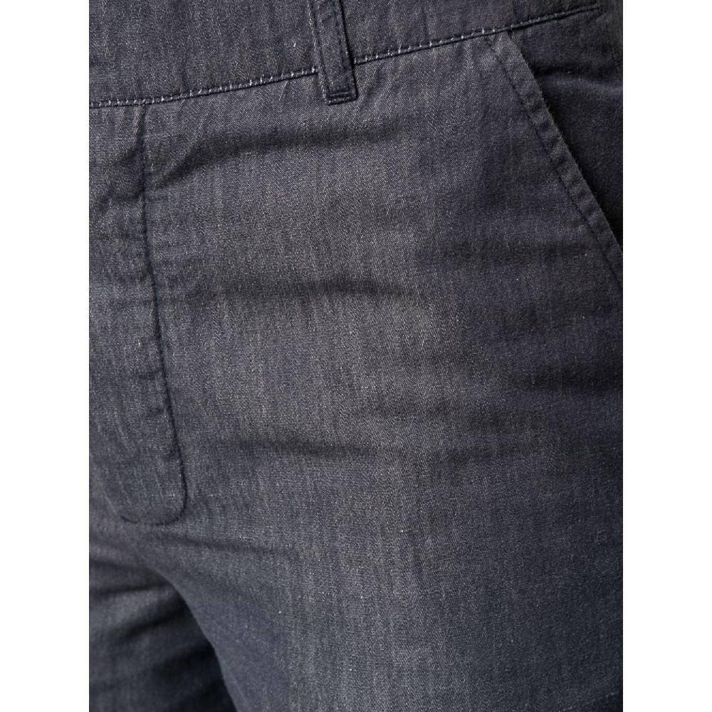 90s Maison Margiela Vintage denim grey cotton and linen trousers For Sale 1