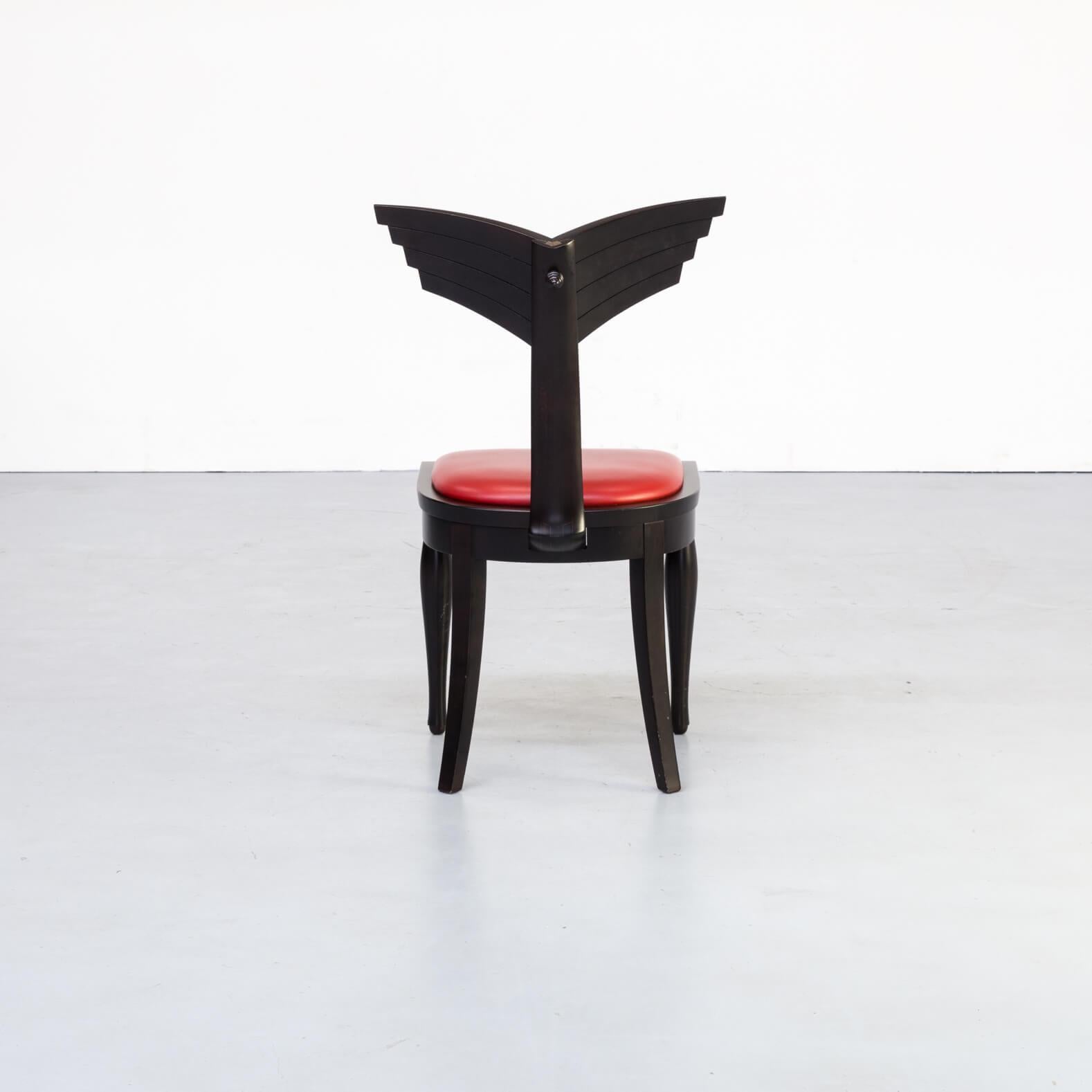 1990s Massimo Scolari ‘Olimpia’ Chair for Giorgetti Set of 8 For Sale 2