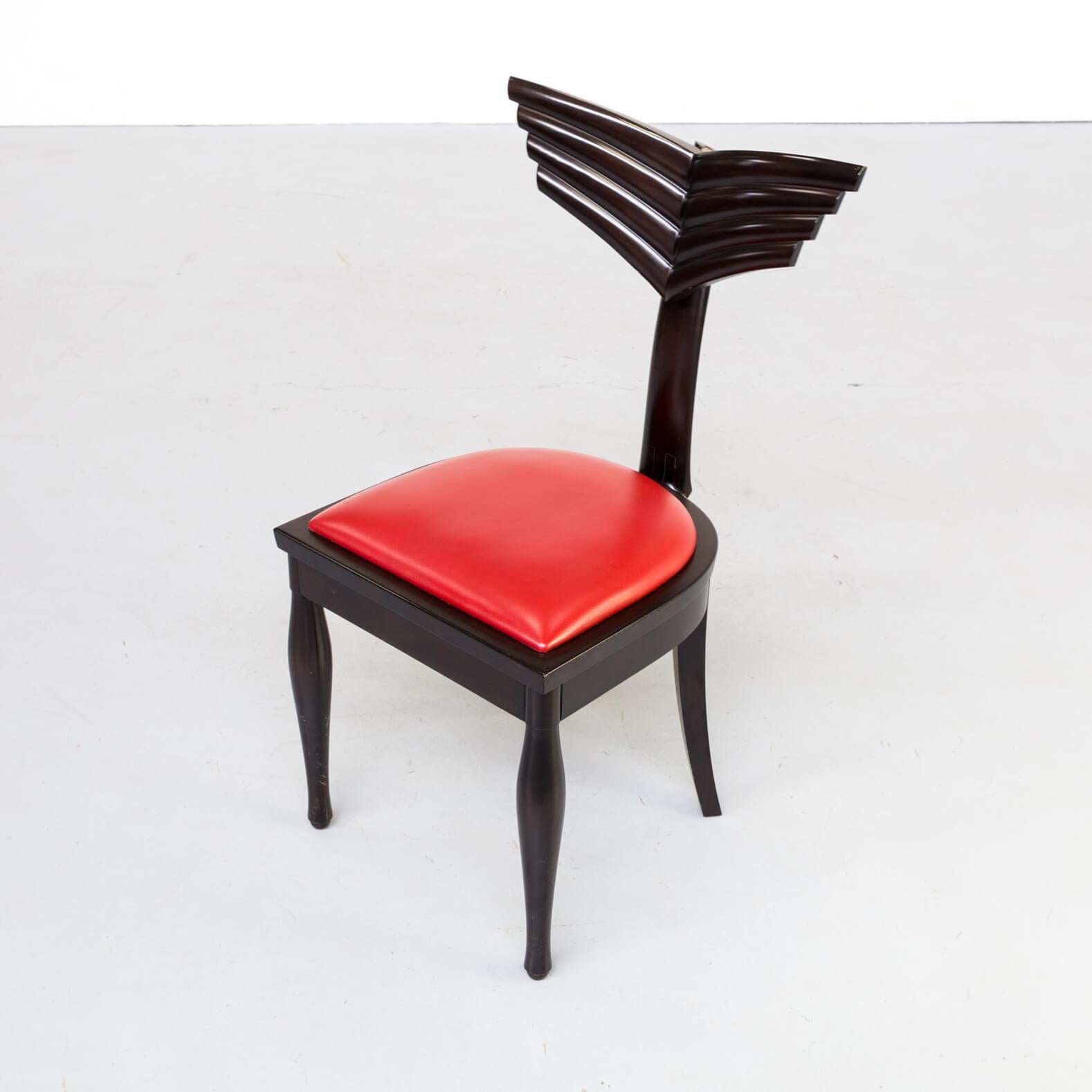 1990s Massimo Scolari ‘Olimpia’ Chair for Giorgetti Set of 8 For Sale 5