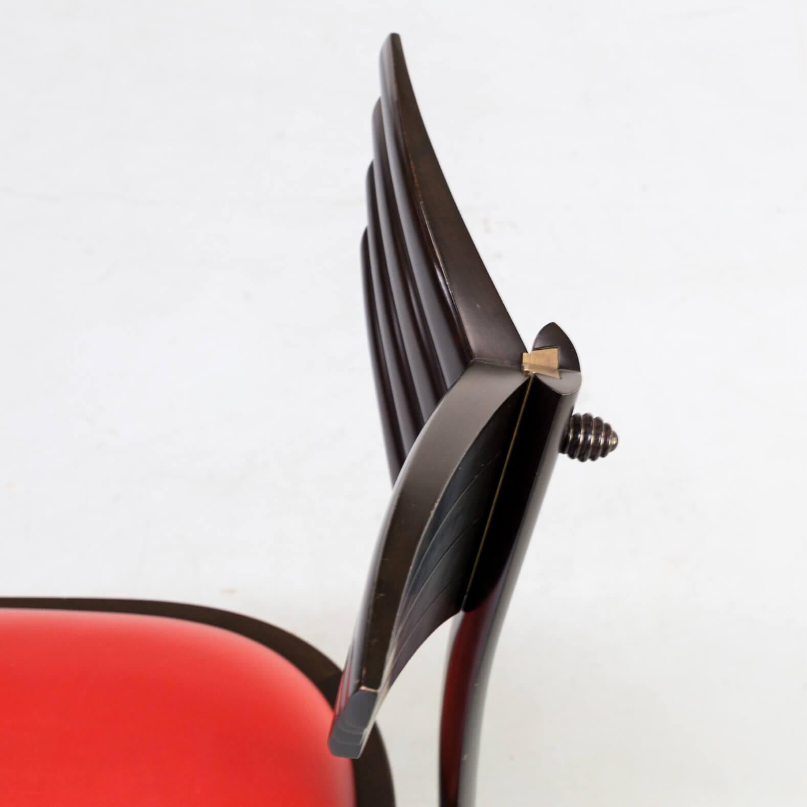 1990s Massimo Scolari ‘Olimpia’ Chair for Giorgetti Set of 8 For Sale 10