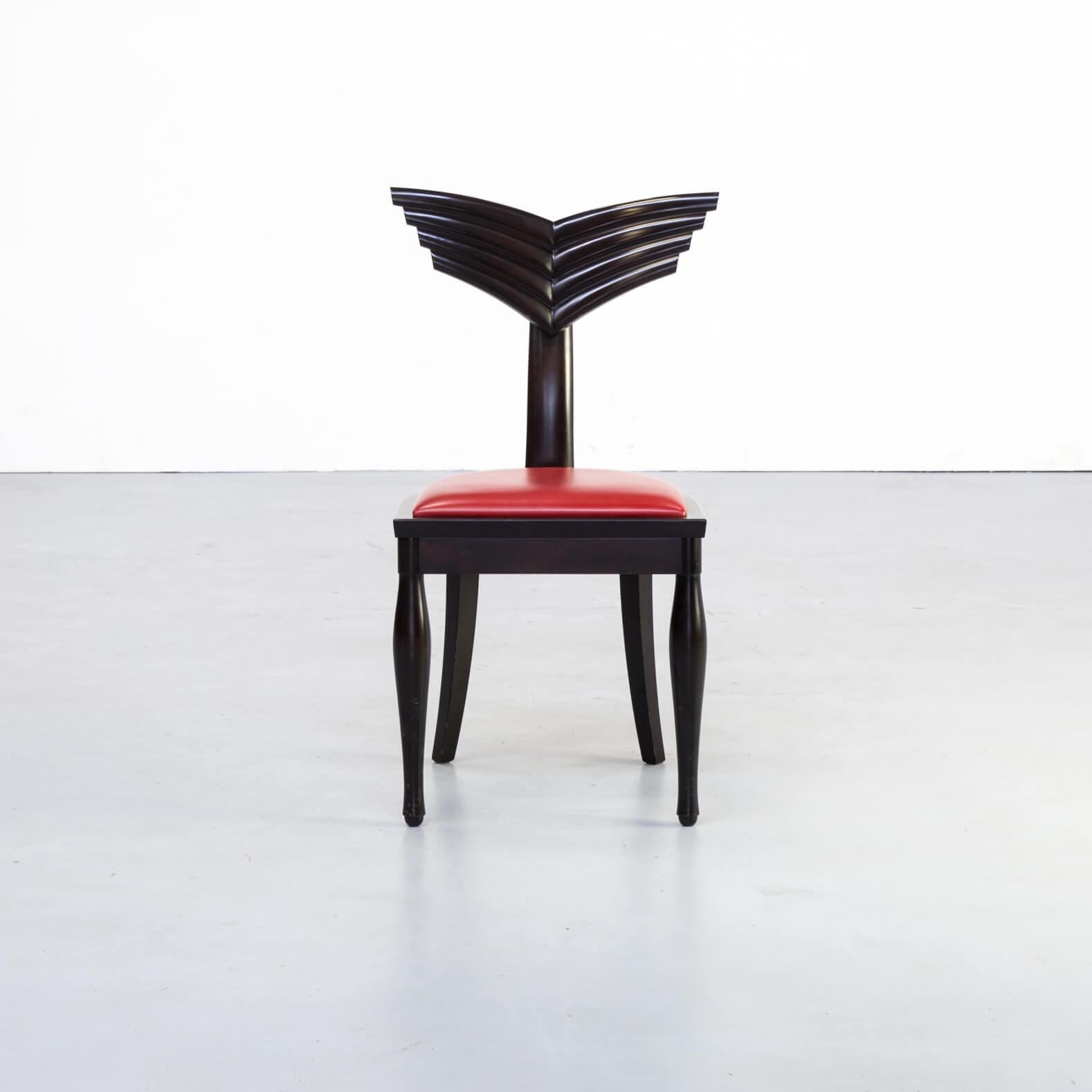 20th Century 1990s Massimo Scolari ‘Olimpia’ Chair for Giorgetti Set of 8 For Sale