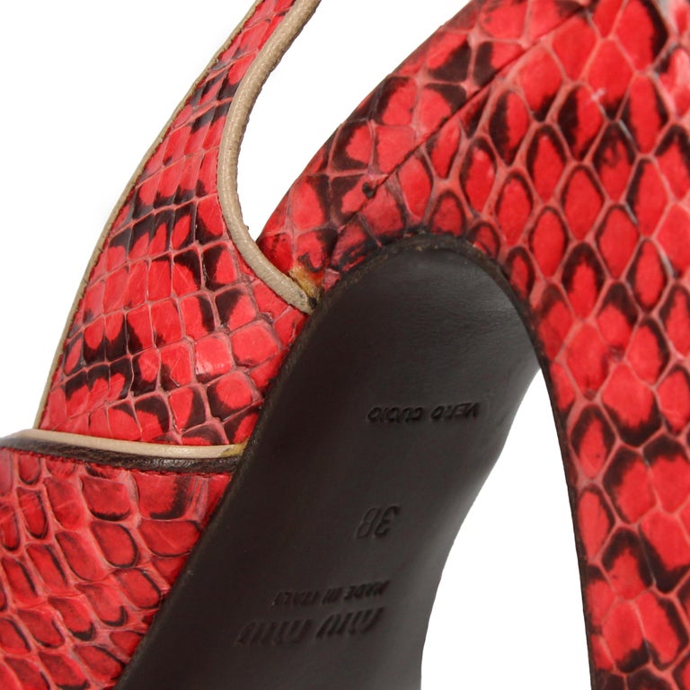 Miu 26 High Heel Slingback 80 Black Leather 592097