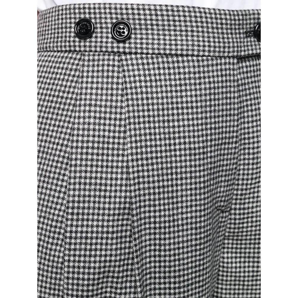 90s Moschino Vintage black and white houndstooth wool trousers 1