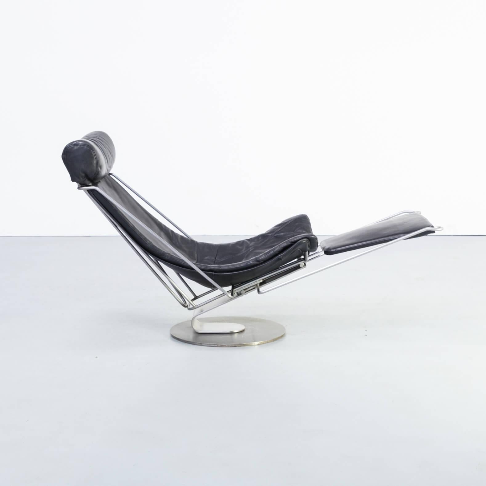 1990er Oluf Lund 'Inter Dane' Junger Designklassiker Relax Fauteuil für Trio-Line (Metall) im Angebot