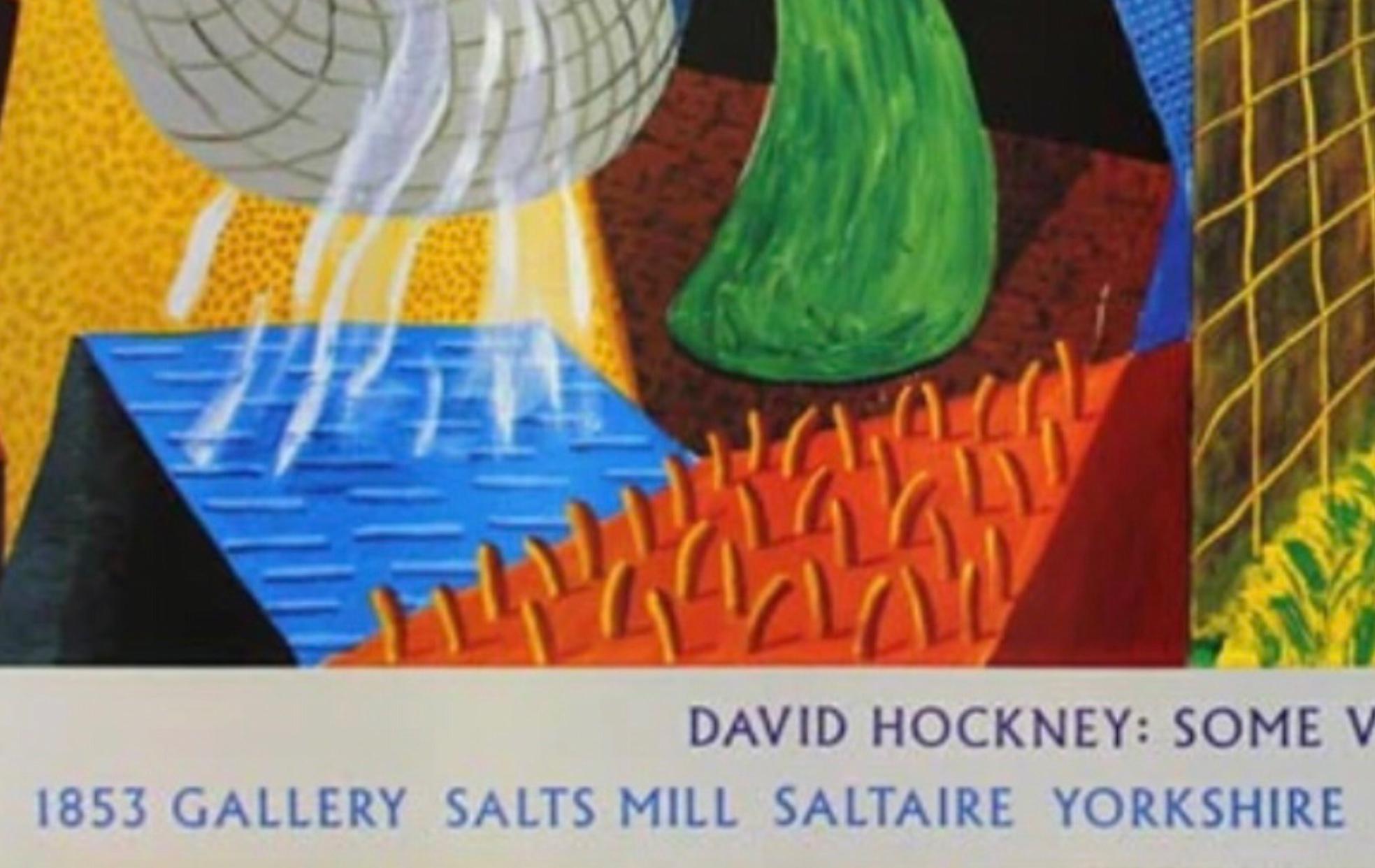 Rare, Oversized, 1993 Original David Hockney Louisiana Museum of Denmark Modern Art Exhibition Poster entitled The Other Side