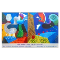 90s Original David Hockney The Other Side Louisiana Modern Exhibition Poster