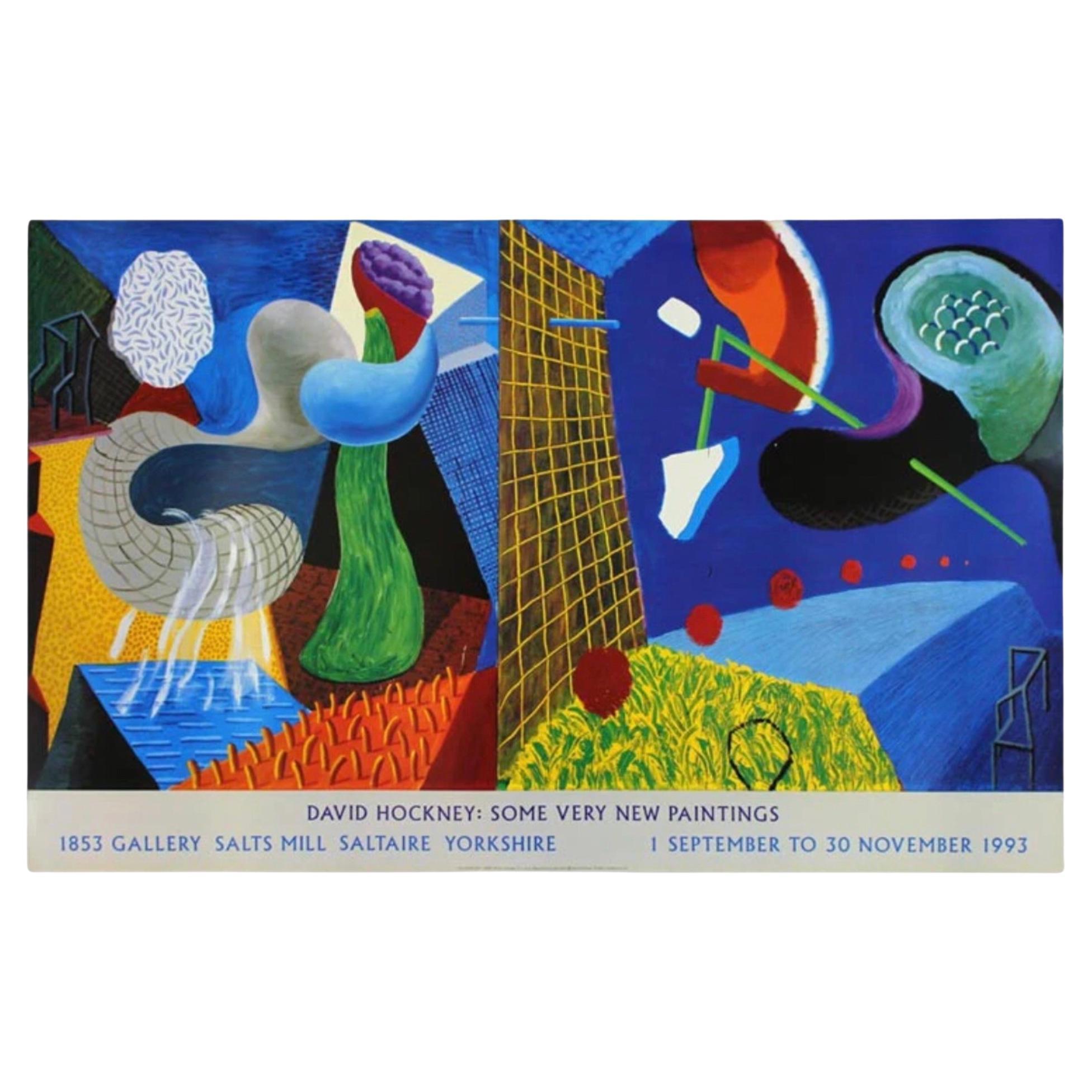 90s Original David Hockney The Other Side Louisiana Modern Exhibition Poster en vente