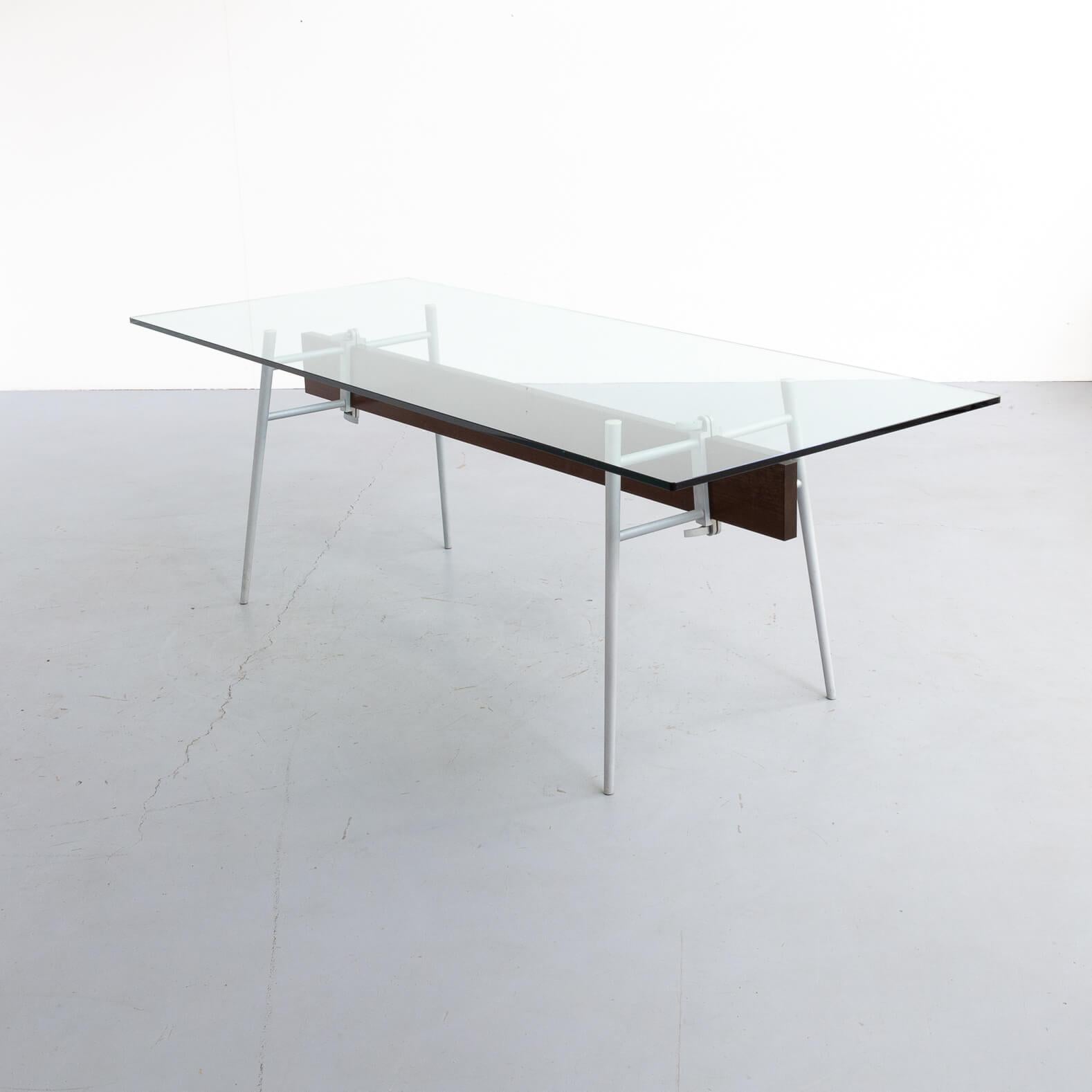 Post-Modern 90s Philippe Starck ‘M.T. Minimum’ Glass Dining Table for Cassina For Sale