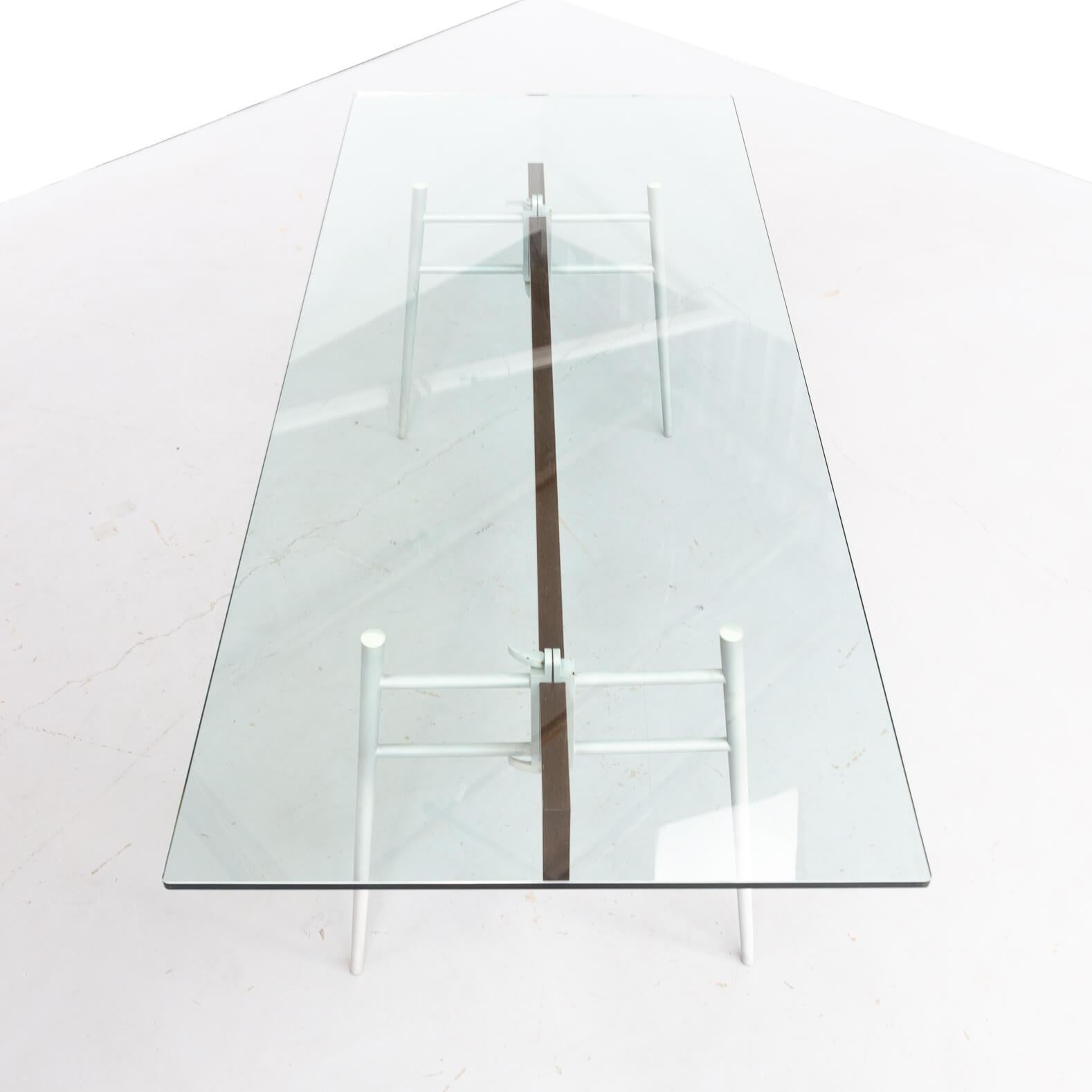 Italian 90s Philippe Starck ‘M.T. Minimum’ Glass Dining Table for Cassina For Sale