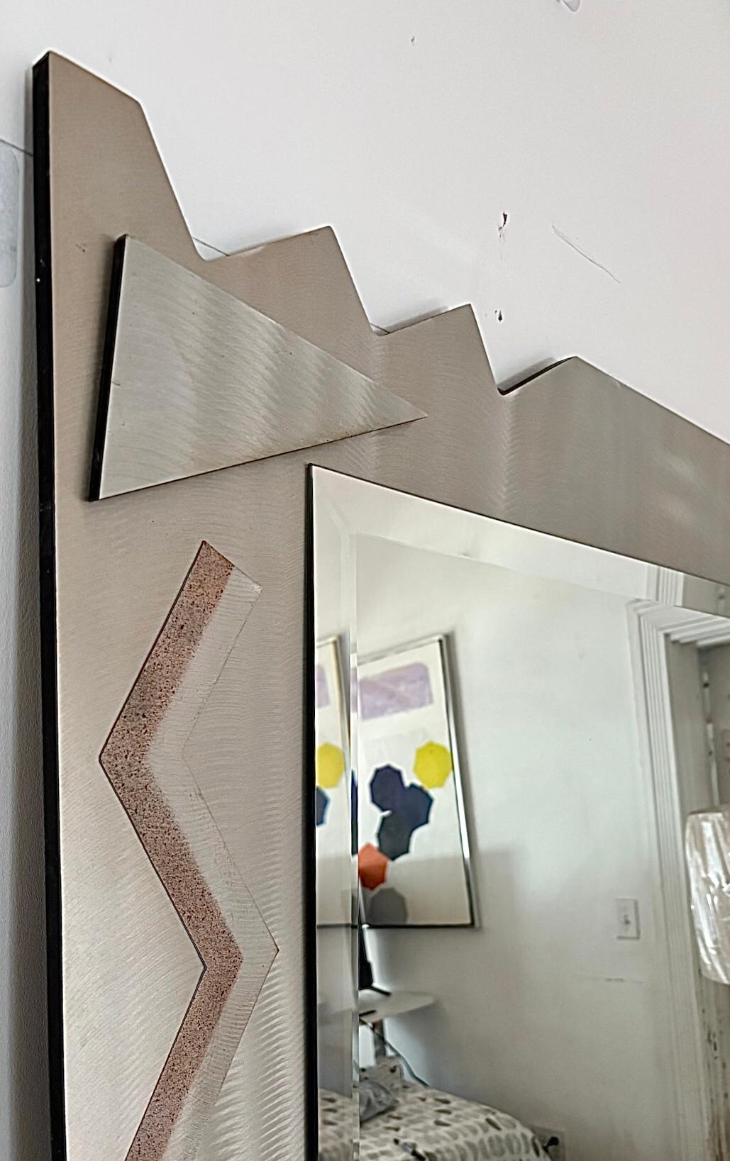Miroir mural industriel Memphis d'Alessandro Mendini Glas Italia, années 90 en vente 11
