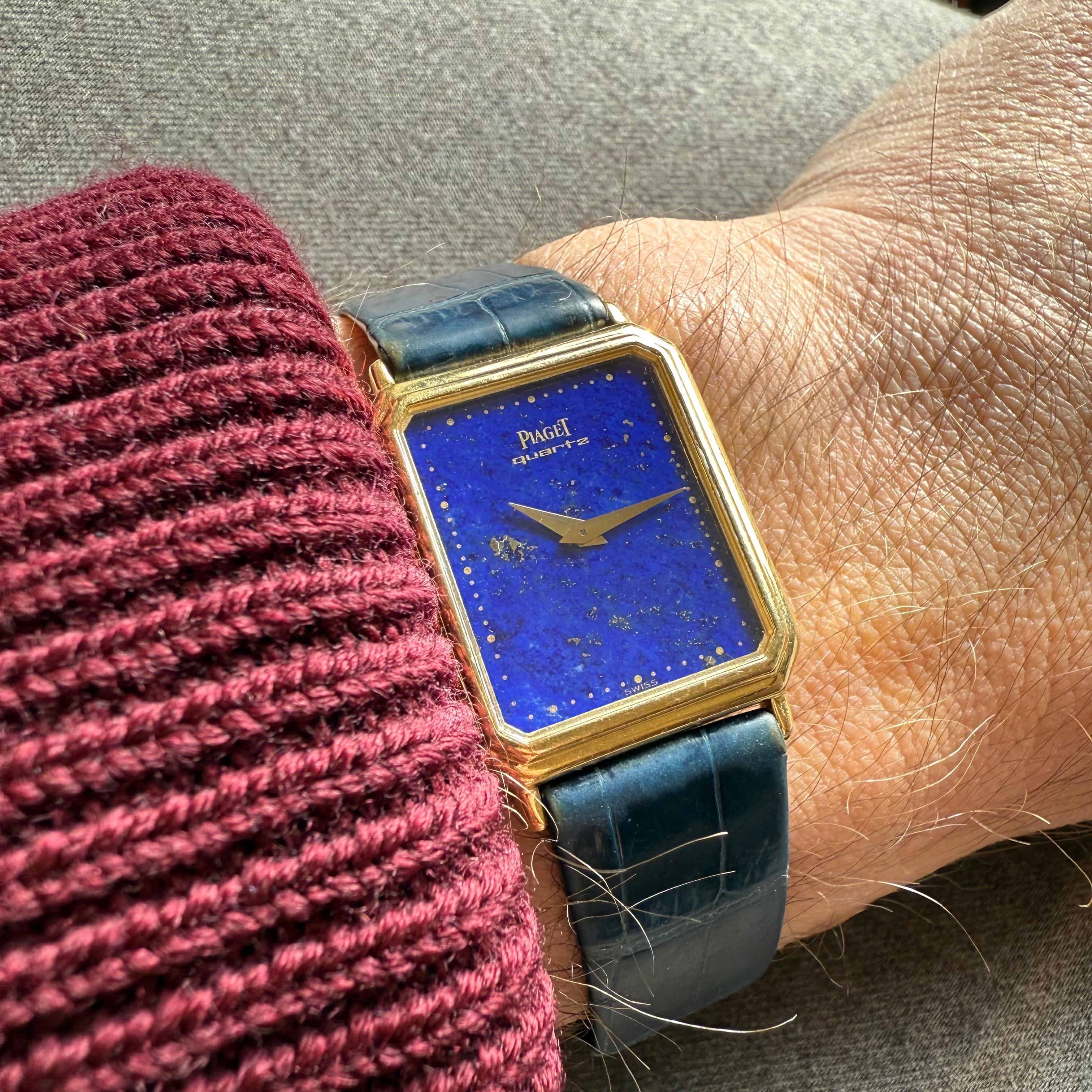 90's Rare Piaget 7148 Lapislazzuli Oro Giallo in vendita 4