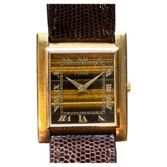 90's Rare Piaget 9057 Tiger Eye Yellow Gold