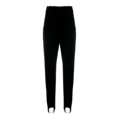 Vintage 90s Romeo Gigli black velvet trousers