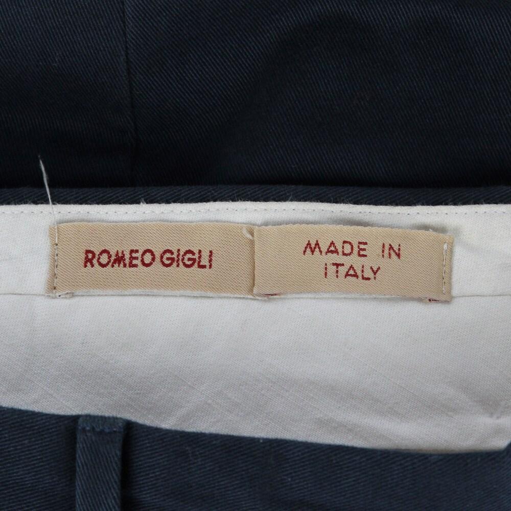 90s Romeo Gigli blue cotton trousers 2