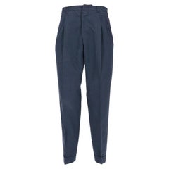 90s Romeo Gigli blue cotton trousers