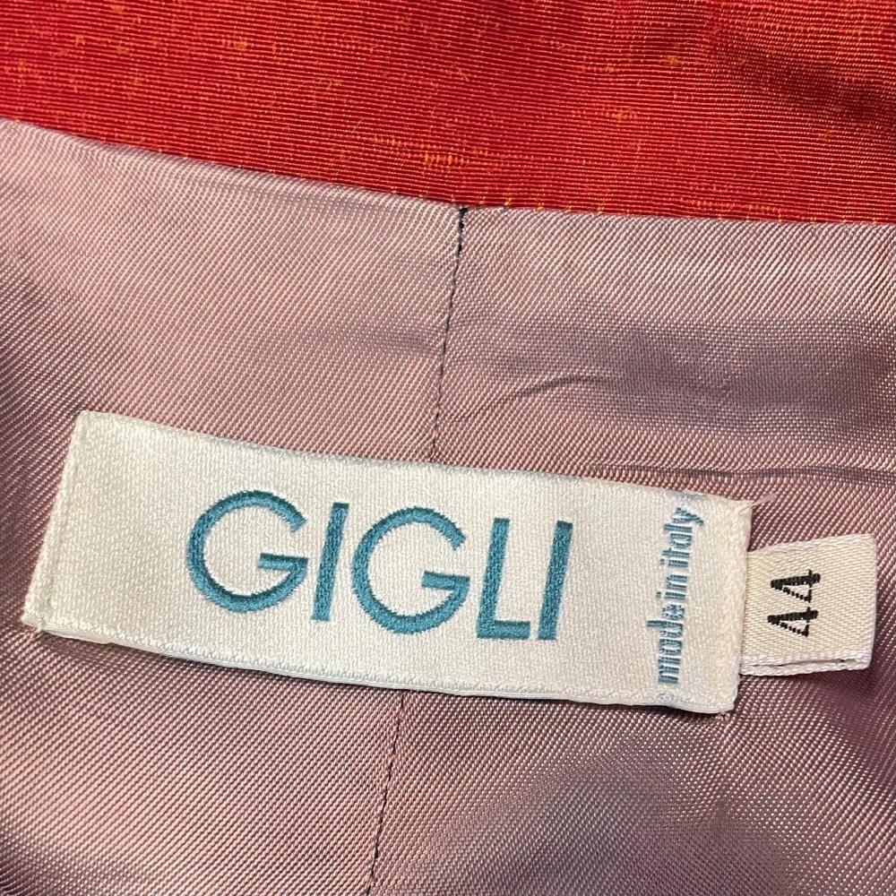 90s Romeo Gigli orange red fitted jacket For Sale 1