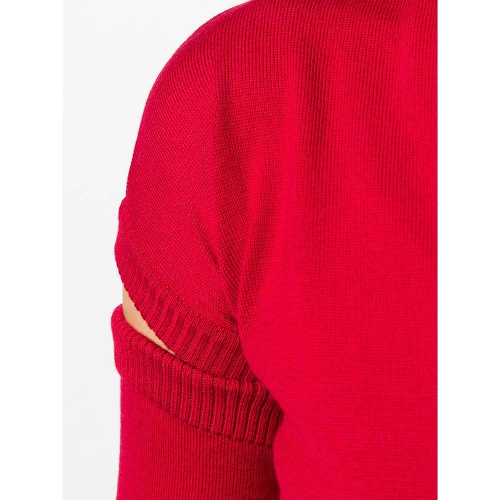 90s Romeo Gigli red knitted top 1
